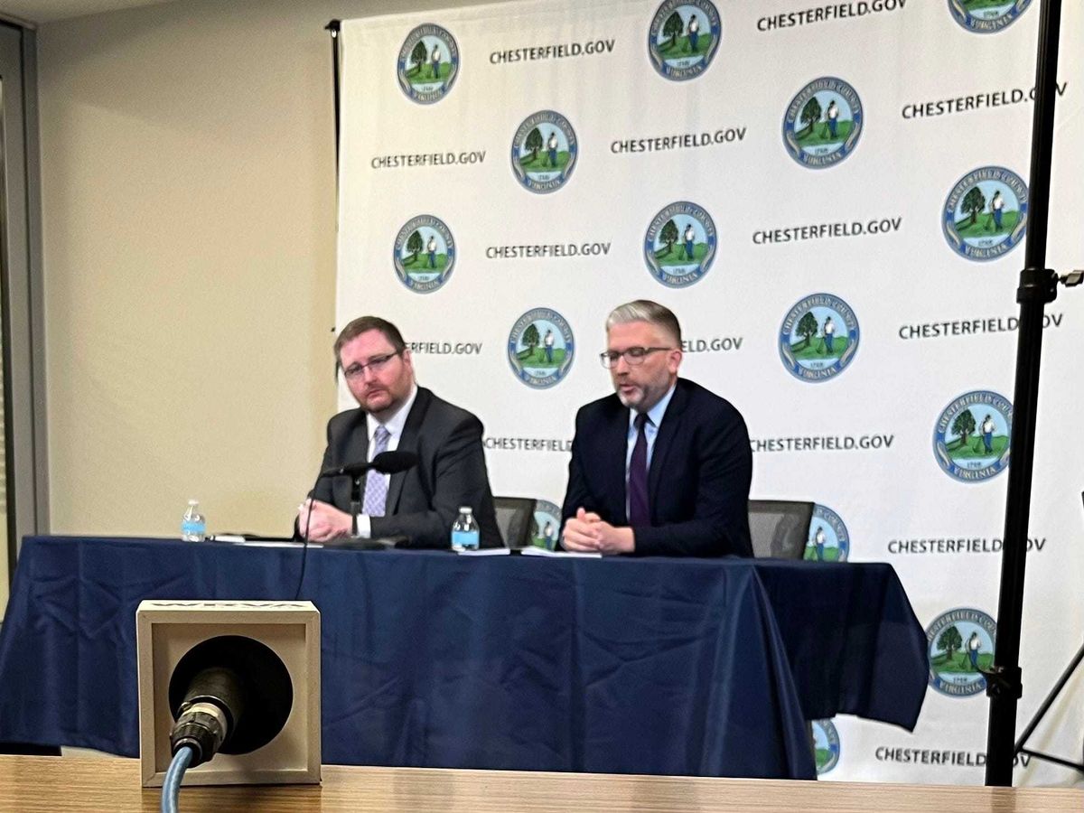 County Officials sit at a table, Presenting the Proposed Budget