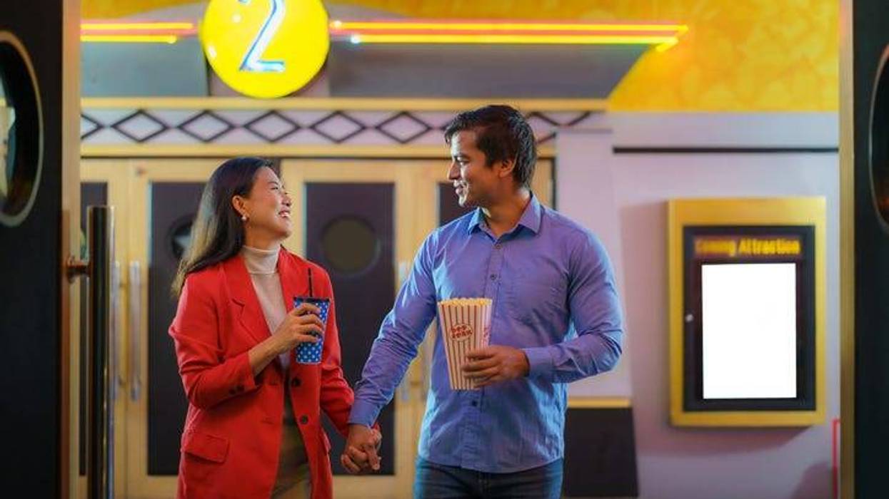 Couple at the movies