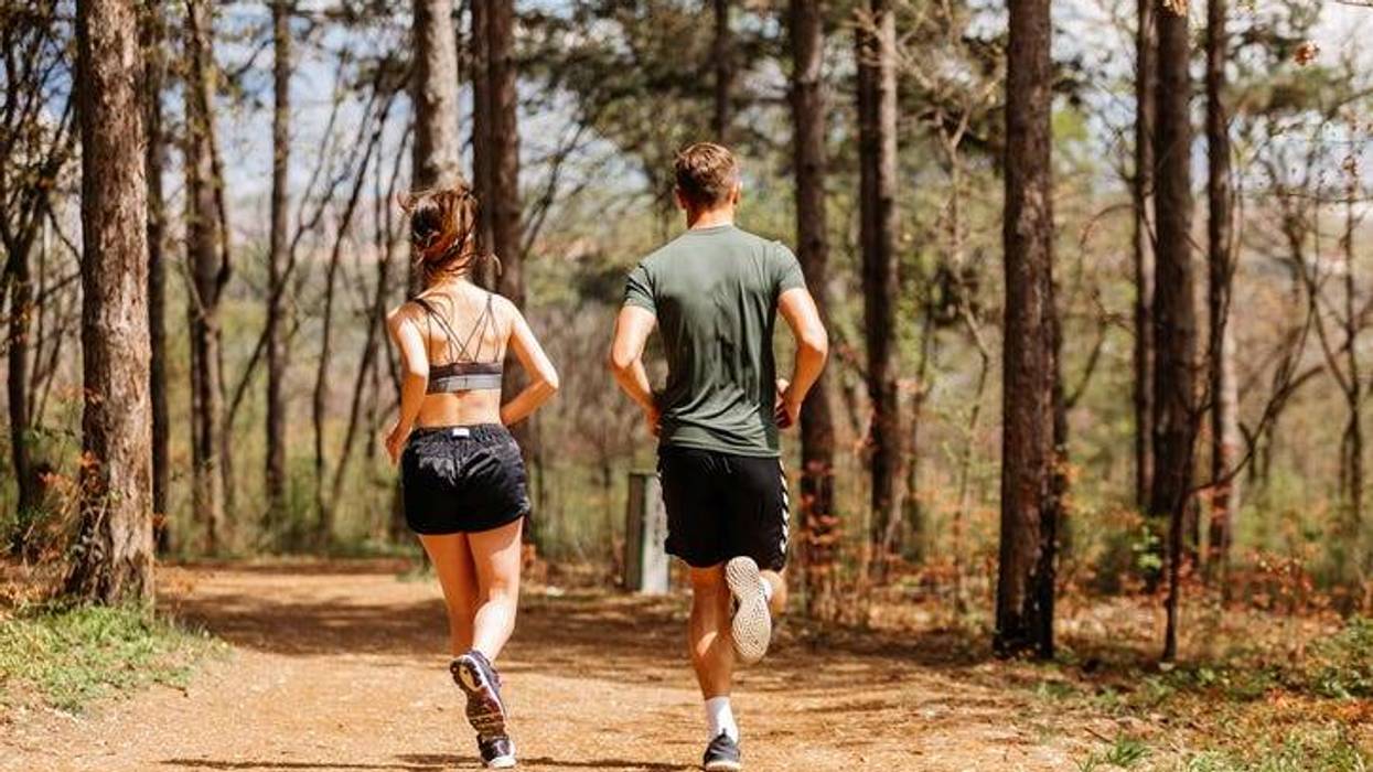 Couple on a run