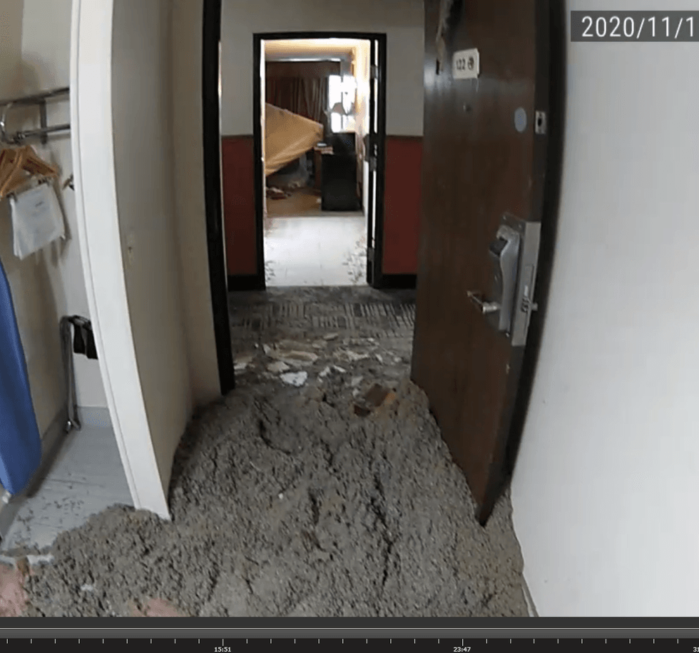 couple wrecks hotel