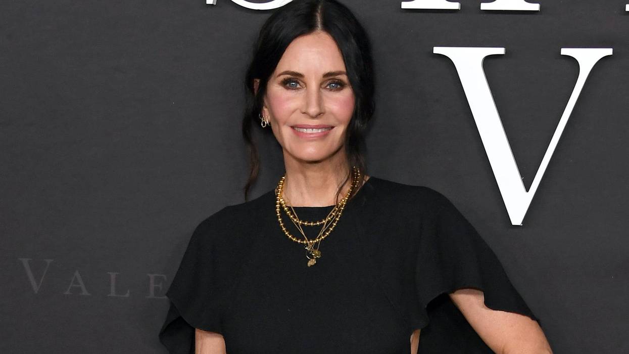 Courteney Cox attends premiere of STARZ "Shining Vale" - red carpet at TCL Chinese Theatre on February 28, 2022 in Hollywood, California