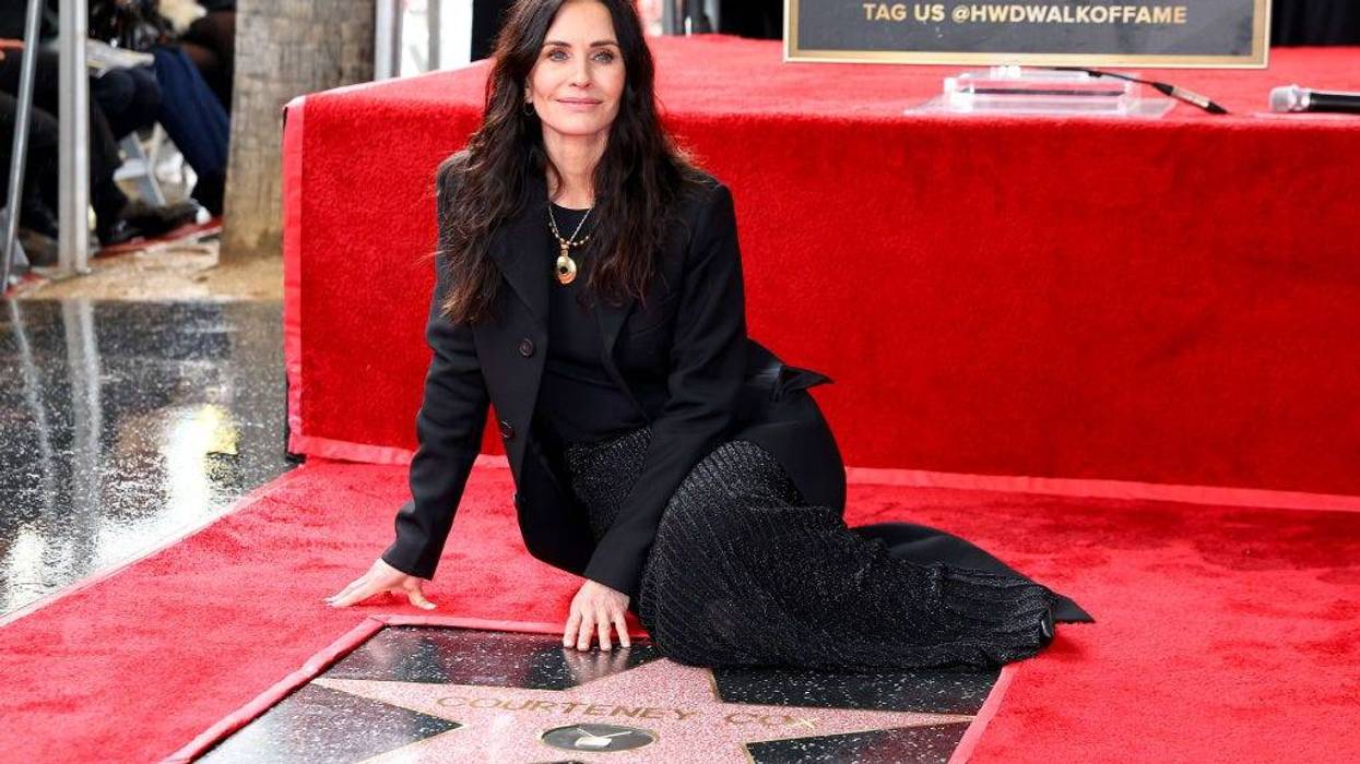 Courtney Cox attends her Hollywood Walk of Fame Star Ceremony on February 27, 2023 in Hollywood, California.