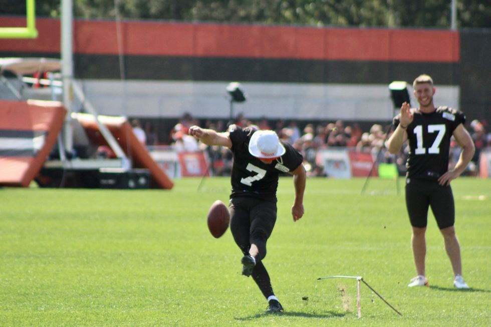 Browns Camp Notes: Hammer time? Jamie Gillan kicks FGs Tuesday