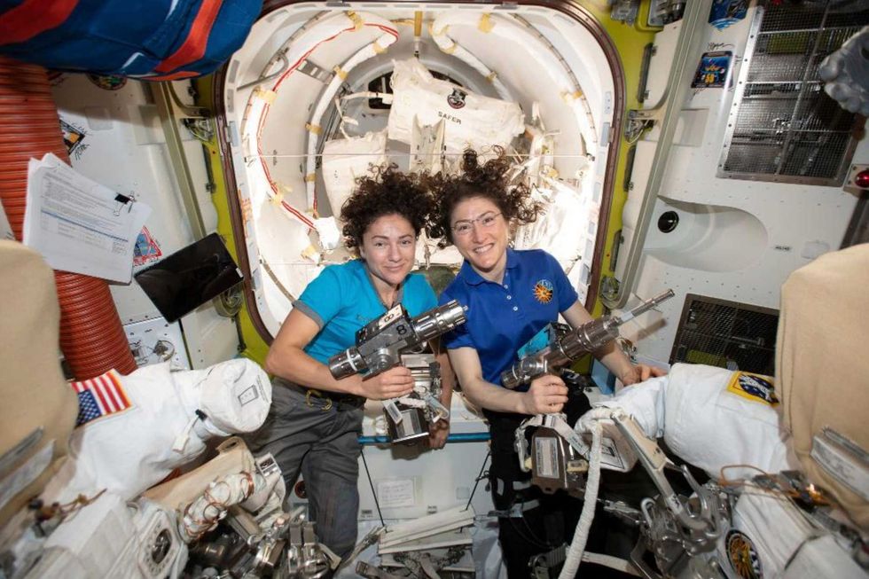 World's 1st female spacewalking team makes history