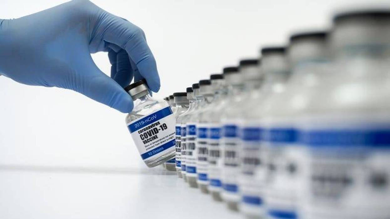 COVID-19 vaccine bottles