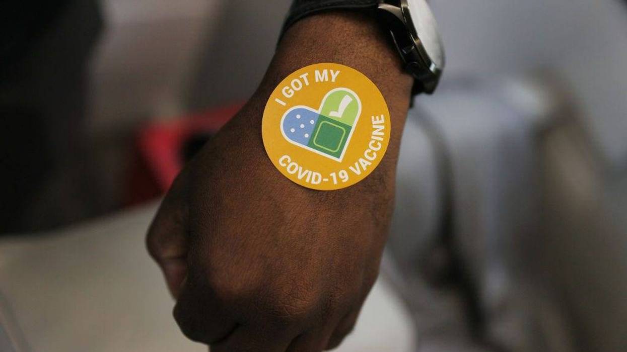 COVID-19 vaccine sticker