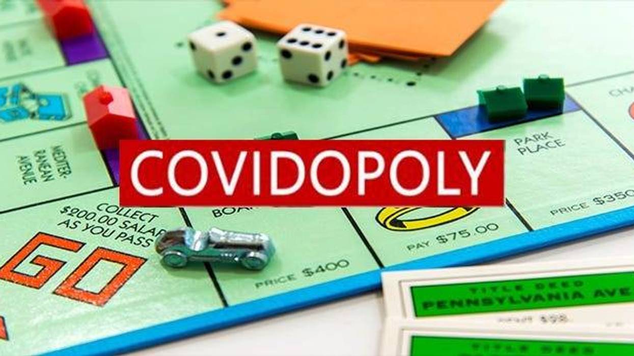 Covidopoly, Board Game, Online, Rockford, Social Distancing