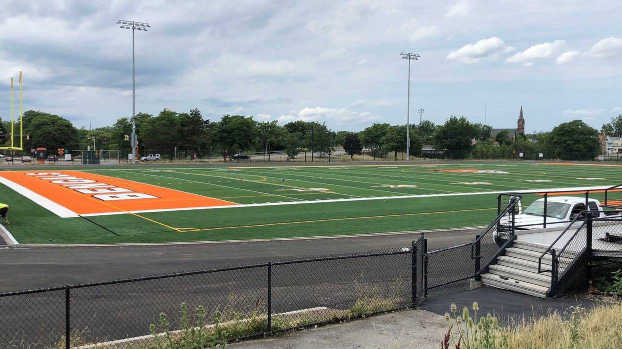 Coyer Field on Buffalo State campus. July 21, 2020 (WBEN Photo/Mike Baggerman)