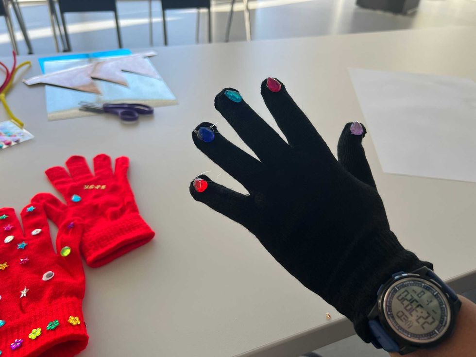 crafts at Three Kings Day celebration