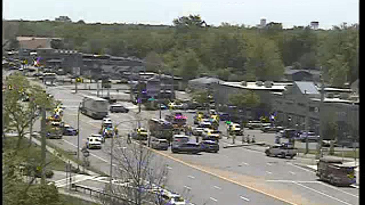 Part of NF Blvd. closed following crash