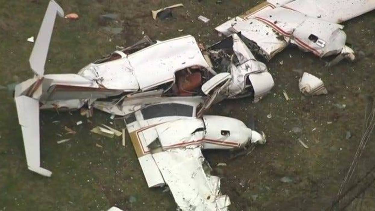 Crashed plane