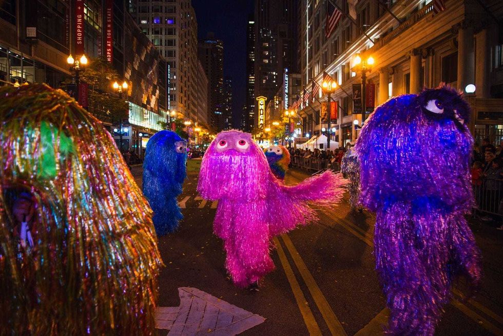 Crazy creatures in the Arts in the Dark Parade