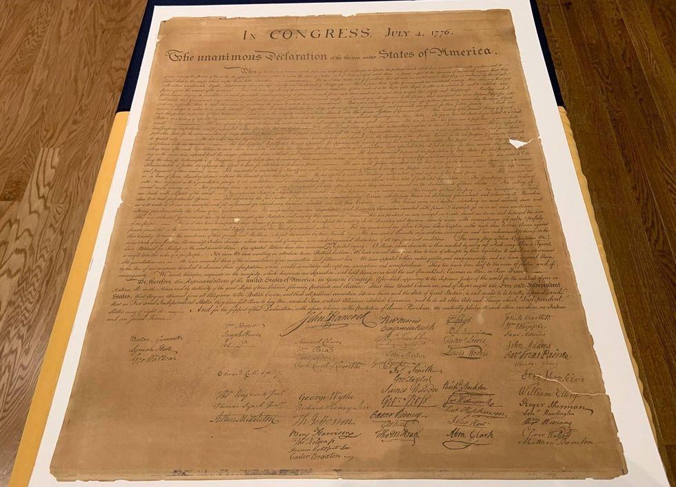Created roughly 200 years ago by William J. Stone, this authentic engraving of the Declaration of Independence was recently discovered in Old City.