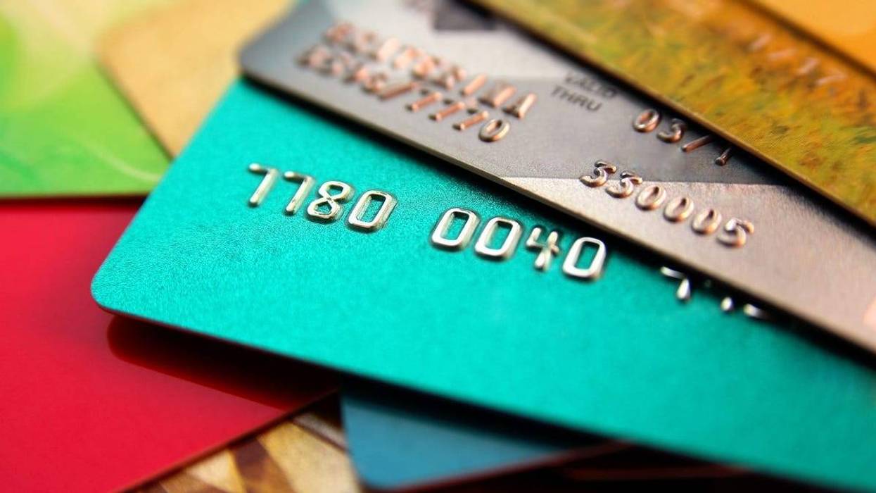 Credit Cards, Debit Cards, Stack, Close Up
