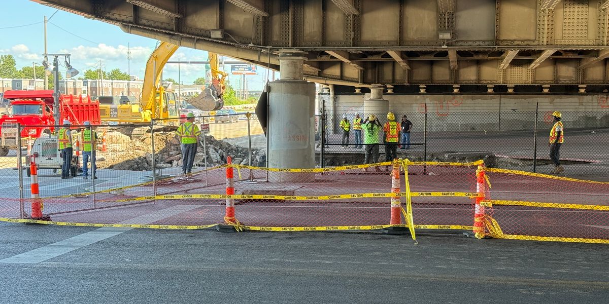 Downtown's elevated interstate to remain closed another week