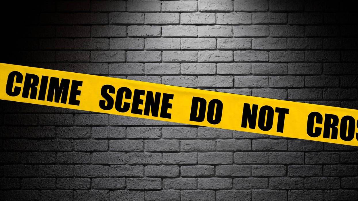 Crime scene do not cross - stock photo