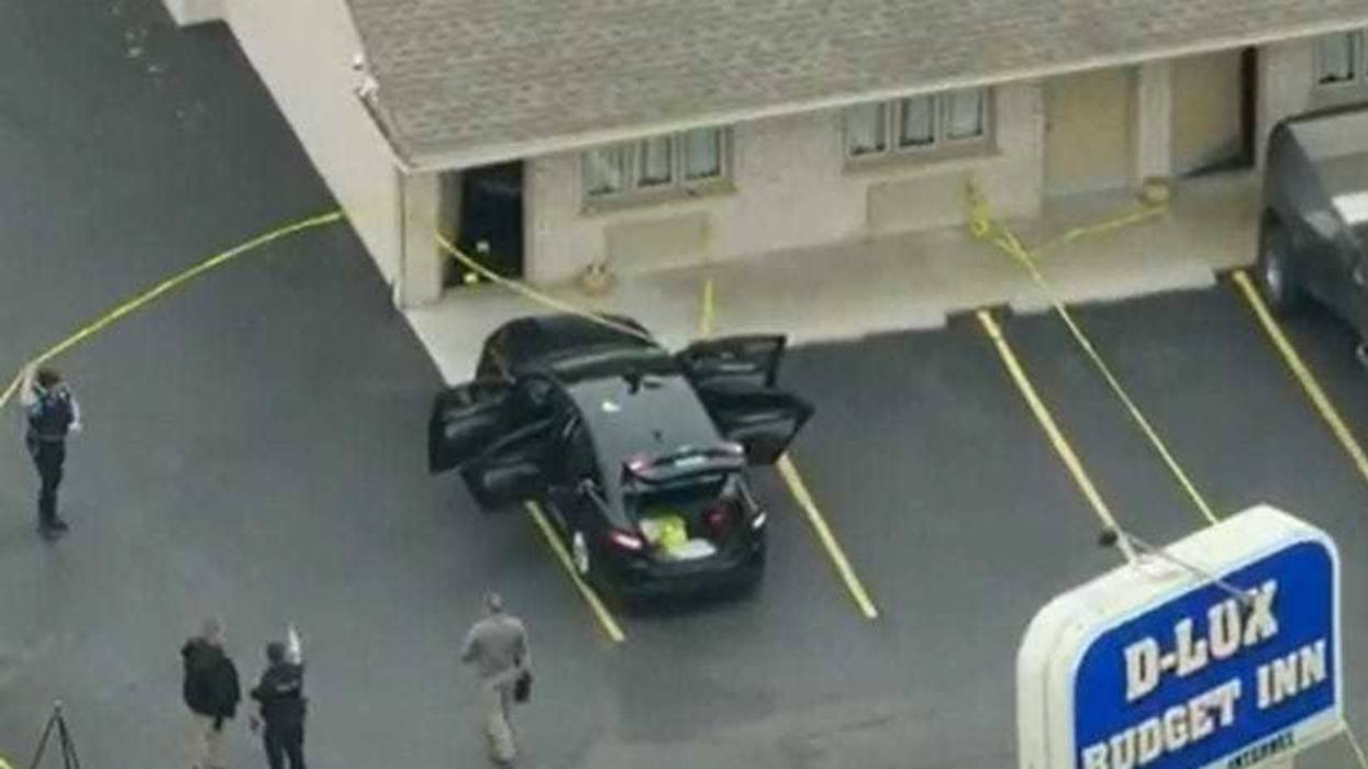 crime scene outside motel