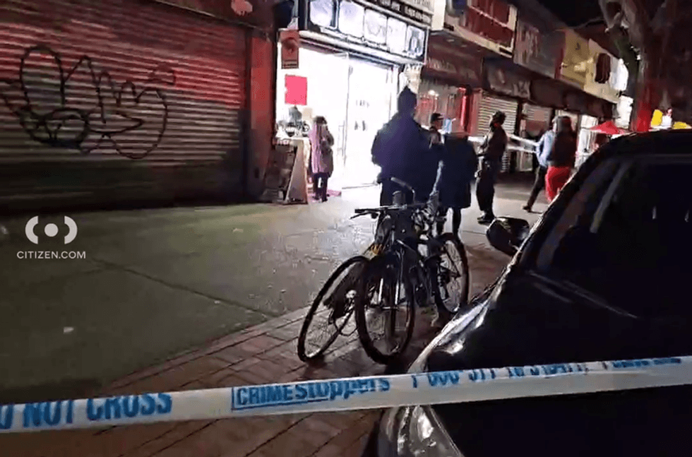 Crime scene tape was up outside the business after the robbery on Dec. 12