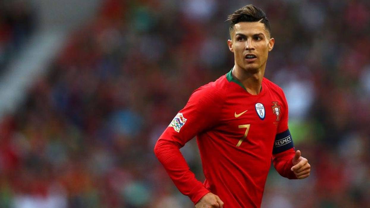 Cristiano Ronaldo of Portugal looks on during the UEFA Nations League Final between Portugal and the Netherlands at Estadio do Dragao on June 09, 2019 in Porto, Portugal.