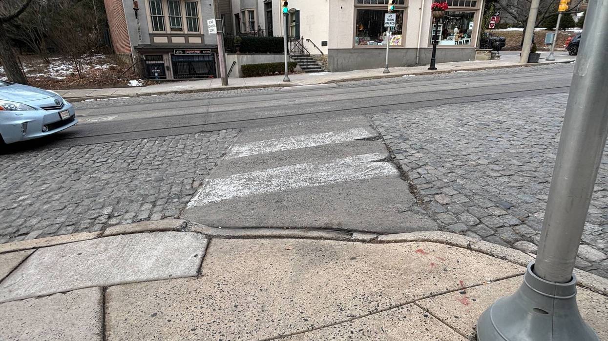 crosswalk on Germantown Avenue