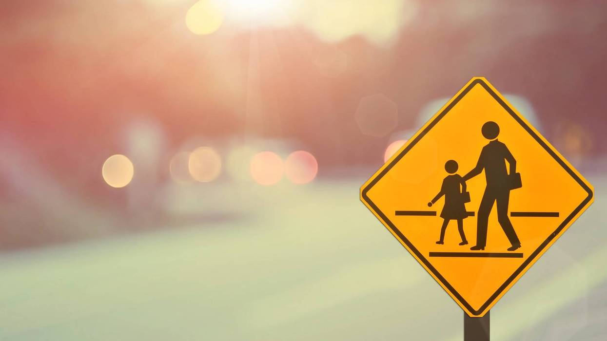 Crosswalk, School Zone,
