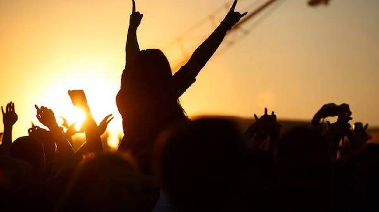 Crowd during a music festival