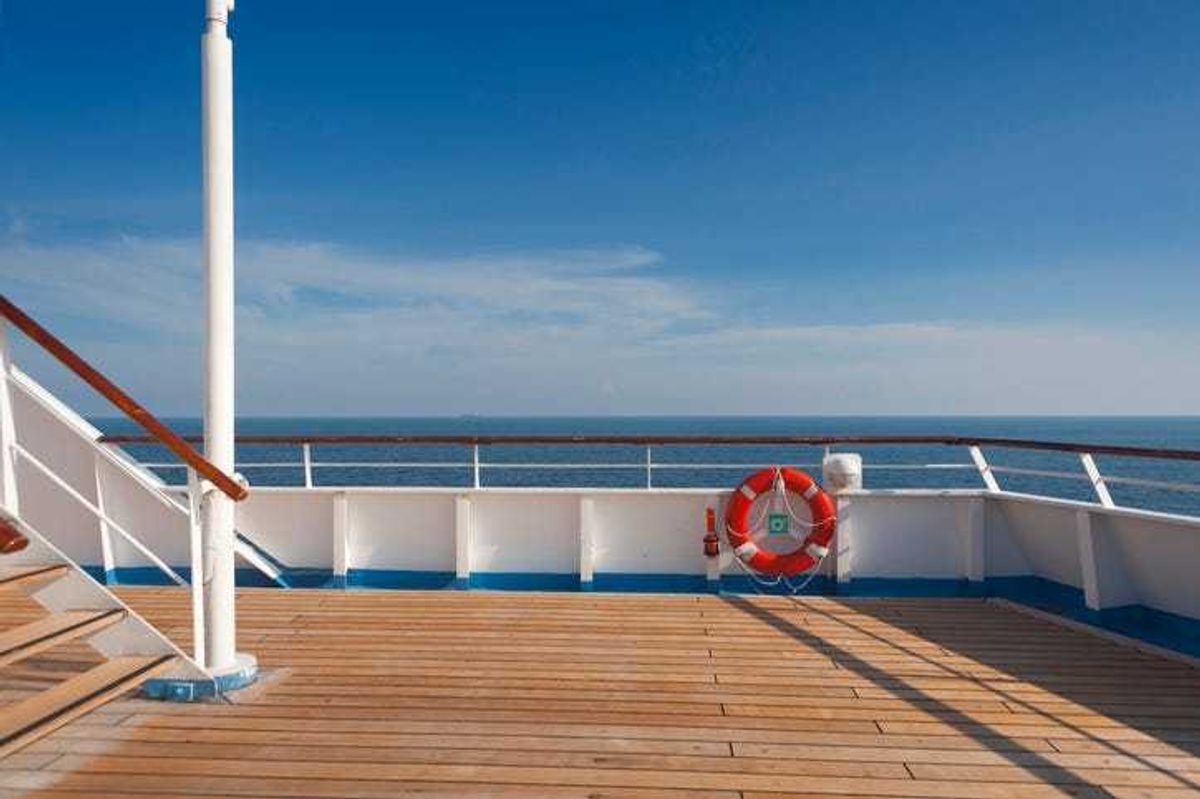 Cruise ship deck.