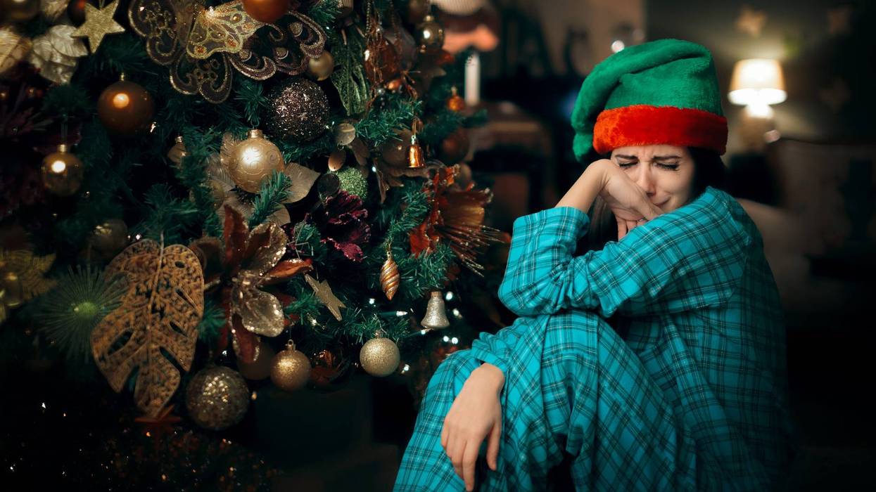 crying christmas
