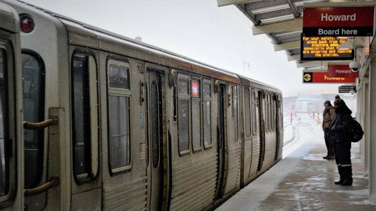 CTA Red Line train at Howard Station