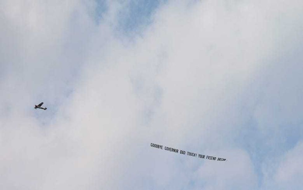 Cuomo banner Albany