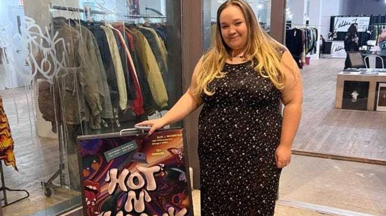 Curvy Crush Vintage Founder Alanna Friker at the Hot and Heavy market in Wicker Park.