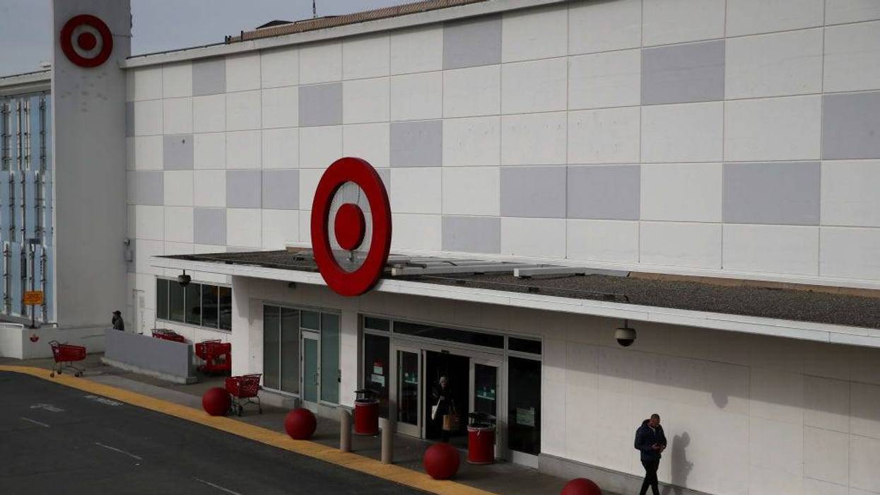 Customers exit a Target store on January 15, 2020 in San Francisco, California. Shares of big box retailer Target fell after the company reported that same-store sales during November and December inched up only 1.4%, compared to a more robust growth of 5.7% one year ago.