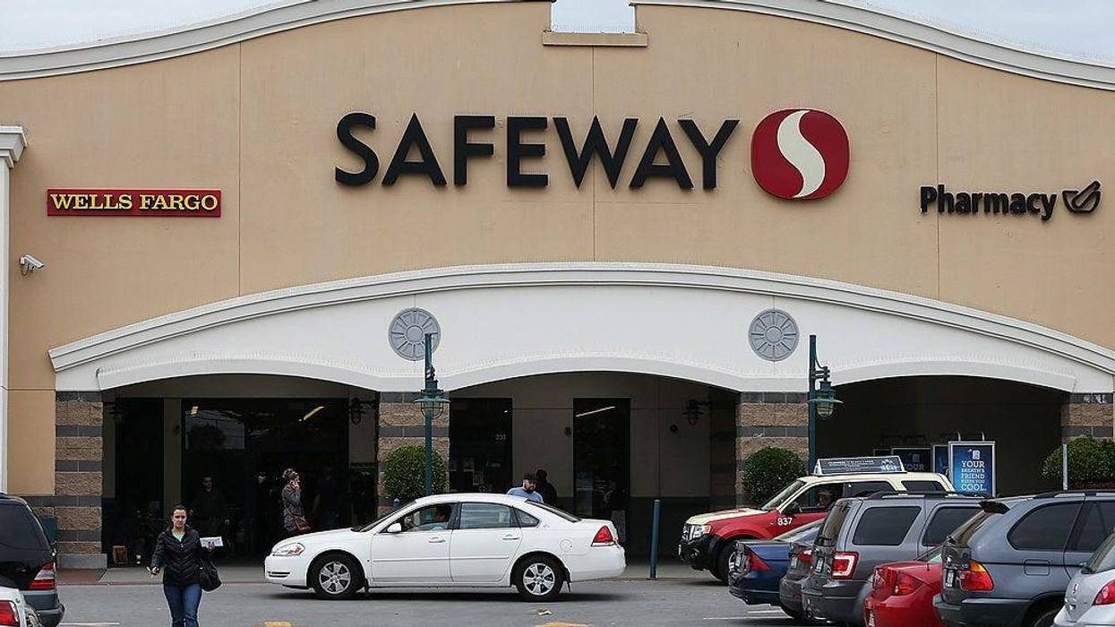 Customers leave a Safeway store on March 5, 2014 in San Francisco, California.