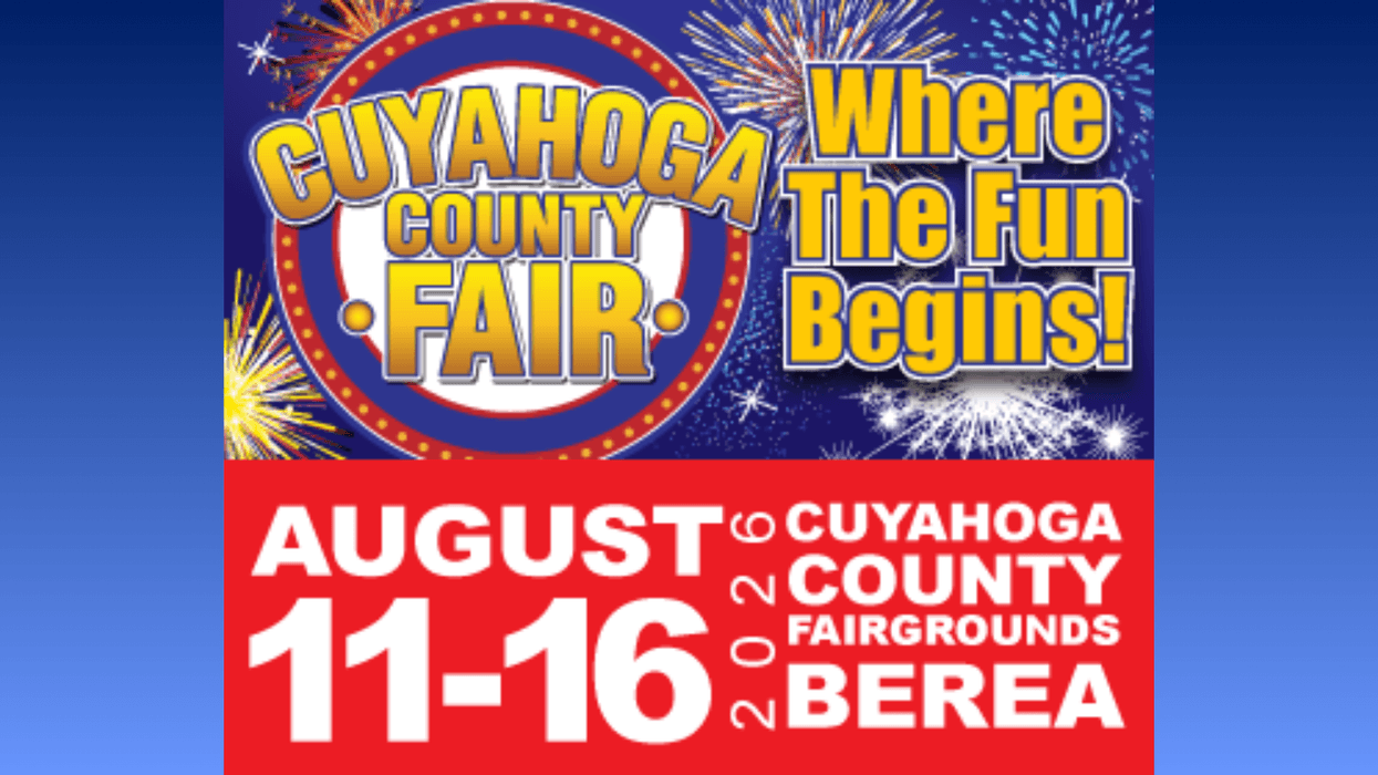 Cuyahoga County Fair 2020 ad with fireworks: August 11-16, Berea. "Where The Fun Begins!"