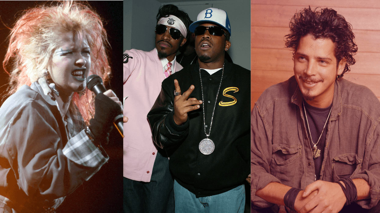 Cyndi Lauper, Outkast, and Chris Cornell of Soundgarden