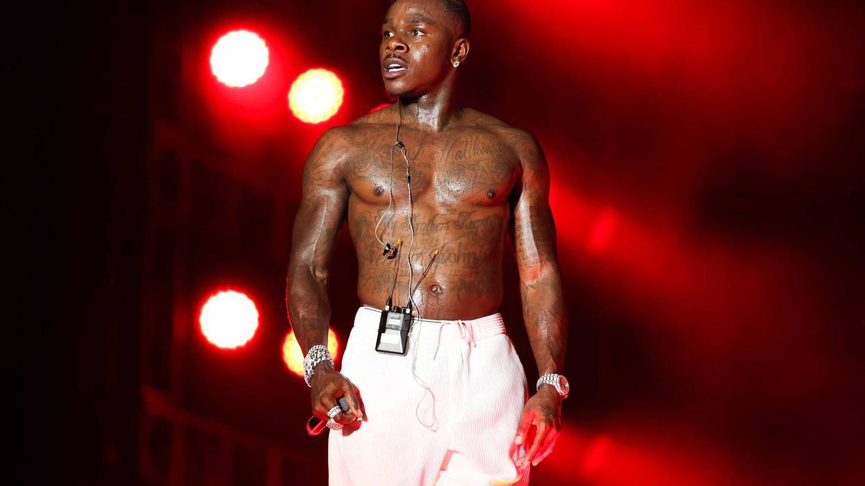 DaBaby performs on stage during Rolling Loud at Hard Rock Stadium on July 25, 2021 in Miami Gardens, Florida. (Photo by Rich Fury/Getty Images)