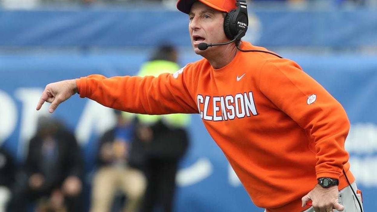 Dabo Swinney on Pitt sideline