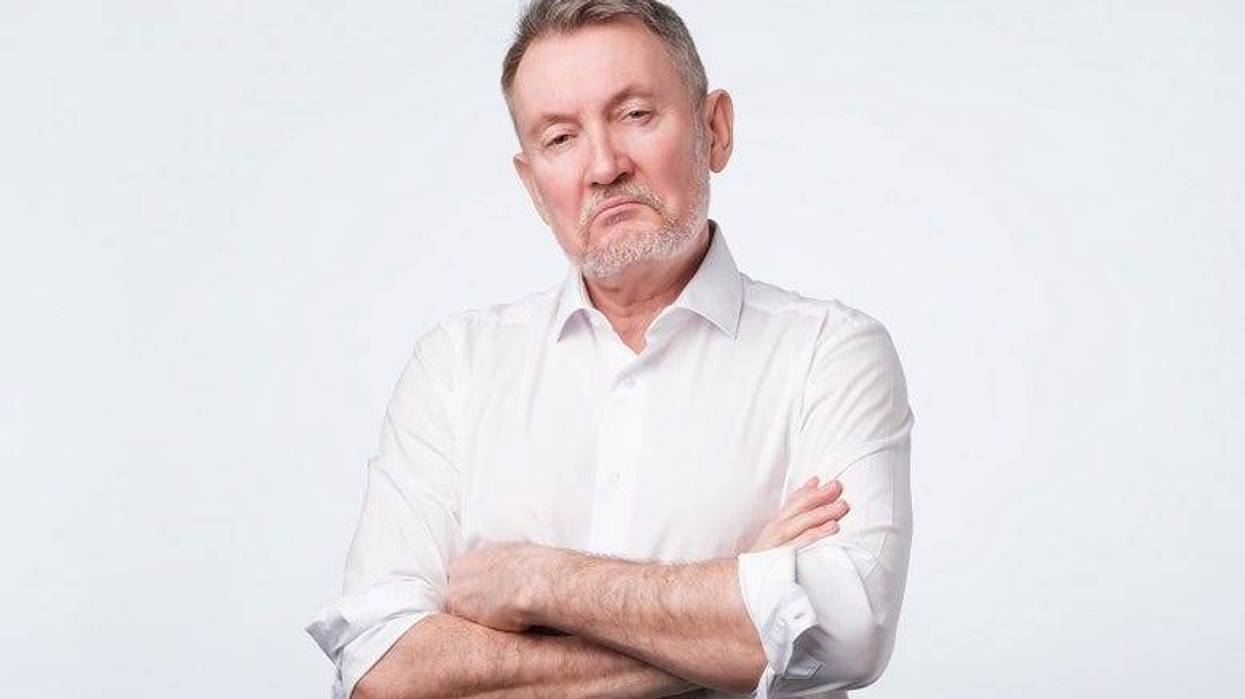 Dad with arms folded