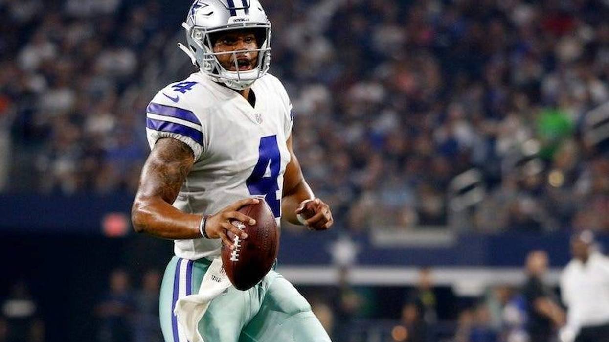 Dak Prescott, Dallas Cowboys, Throw, AT&T Stadium, 2018