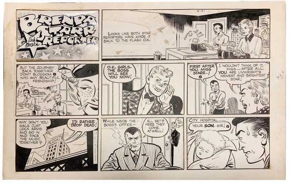 Dale Messick Brenda Starr 2-21-1954