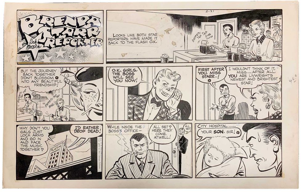 Dale Messick Brenda Starr 2-21-1954