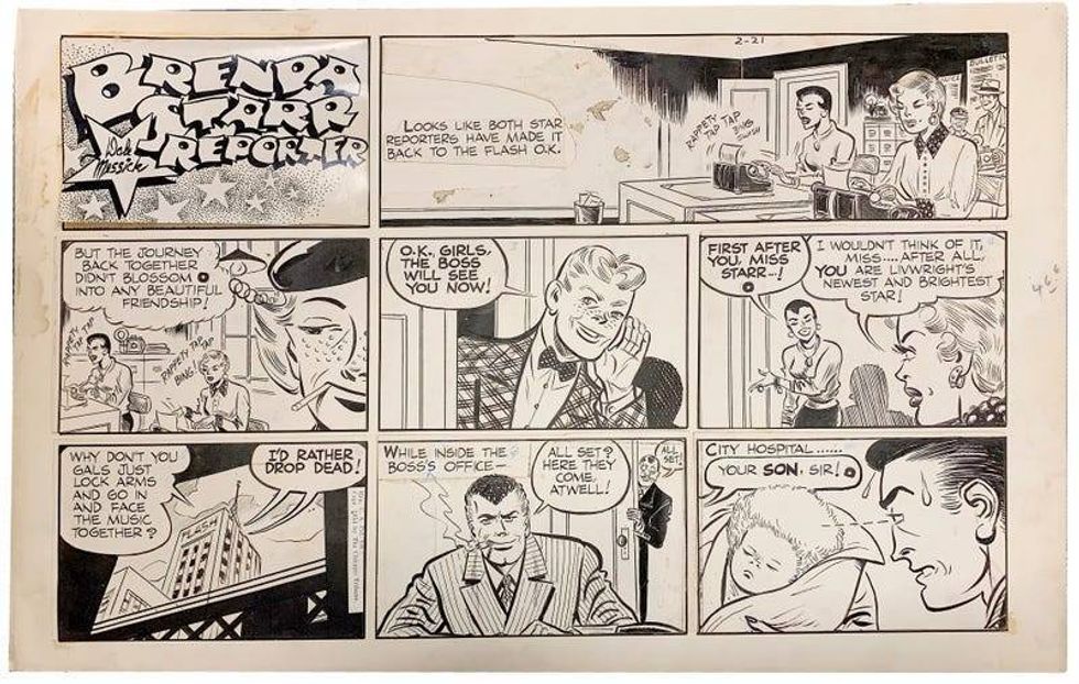 Dale Messick Brenda Starr 2-21-1954