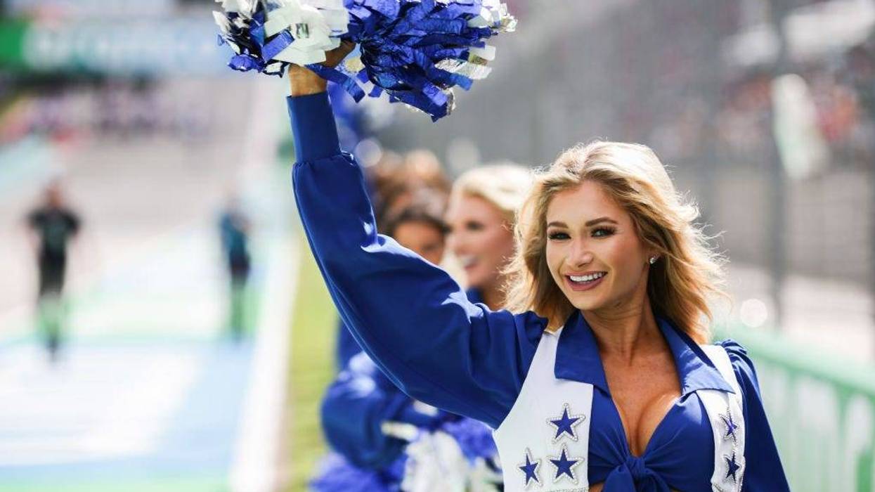 Dallas Cowboys Cheerleaders during the F1 Grand Prix of USA at Circuit of The Americas on October 24, 2021 in Austin, Texas.