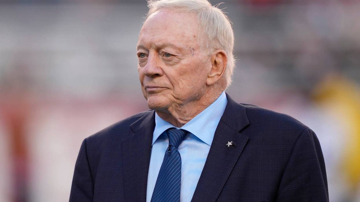 Dallas Cowboys owner Jerry Jones is seen prior to a game against the San Francisco 49ers at Levi's Stadium on Oct. 8, 2023, in Santa Clara, California.