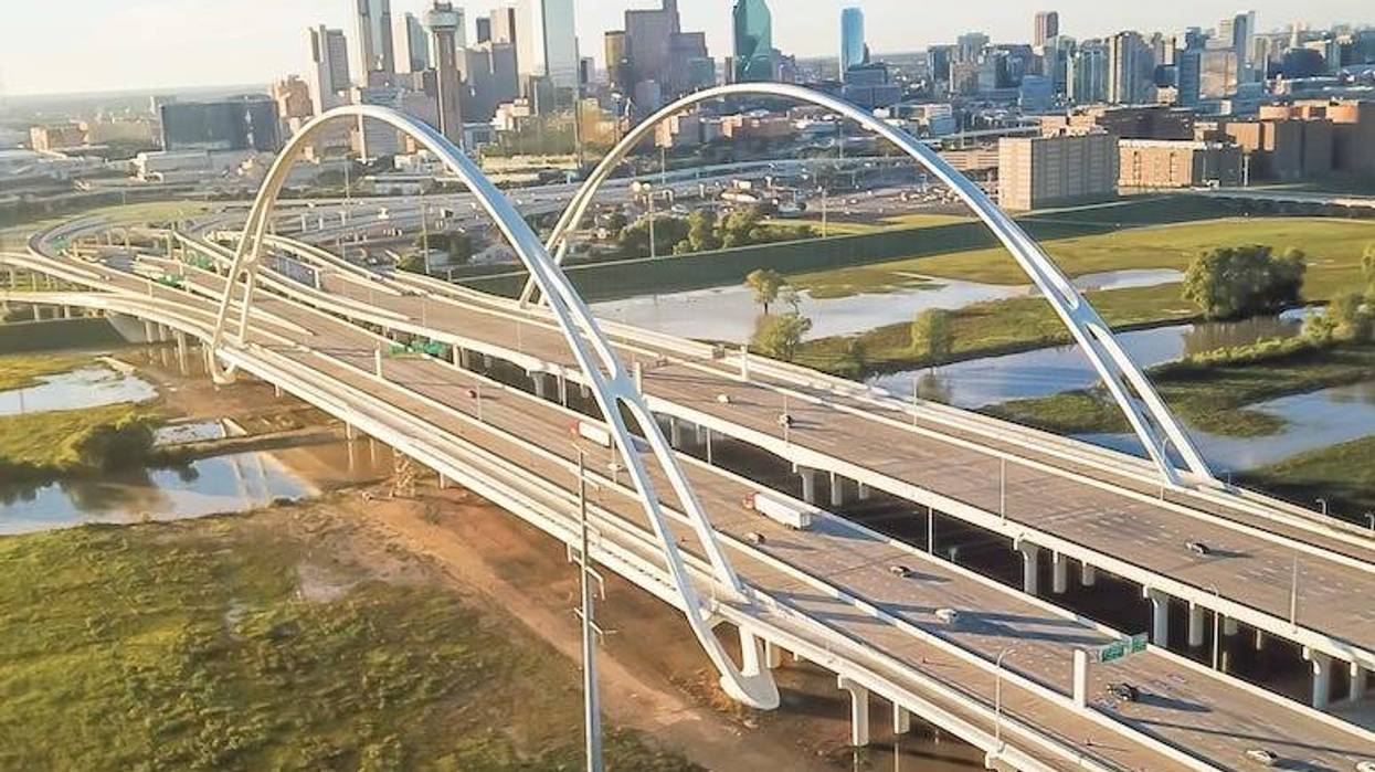Dallas, DFW, Skyline, Dusk, Margaret McDermott Bridge