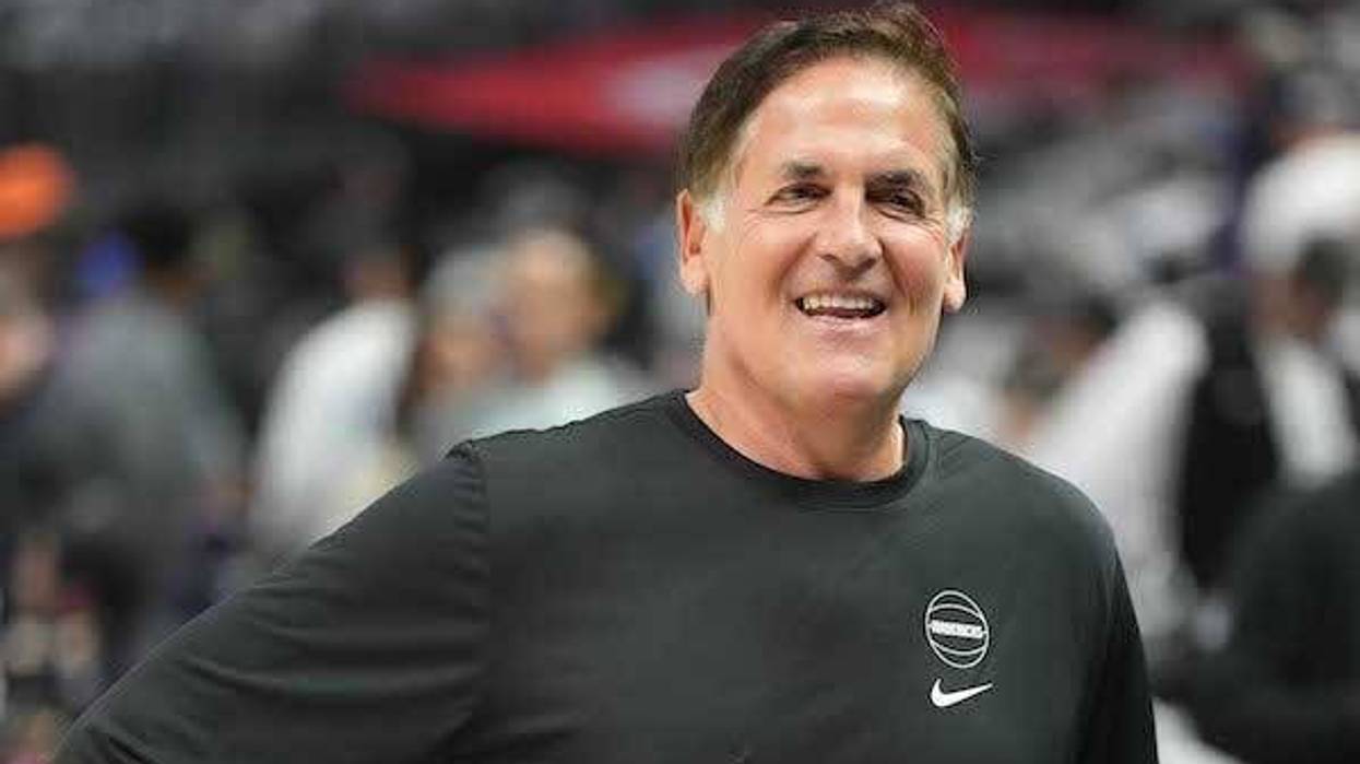 Dallas Mavericks owner Mark Cuban reacts during game five of the first round for the 2024 NBA playoffs against the LA Clippers at Crypto.com Arena