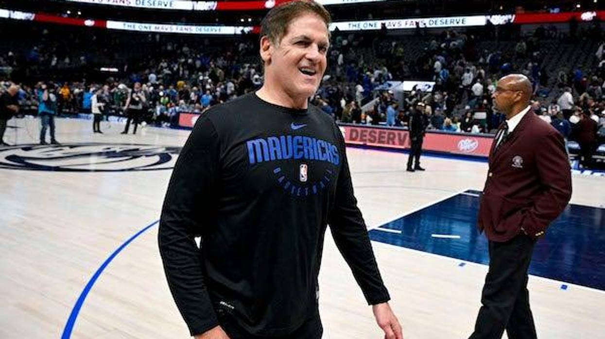 Dallas Mavericks owner Mark Cuban walks off the court after the Mavericks loss to the Chicago Bulls at the American Airlines Center