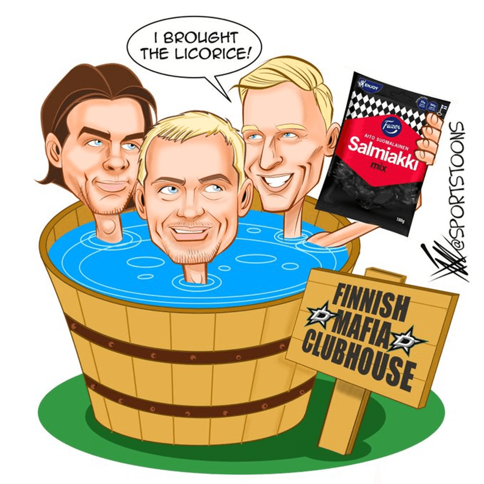 Dallas Stars cartoon