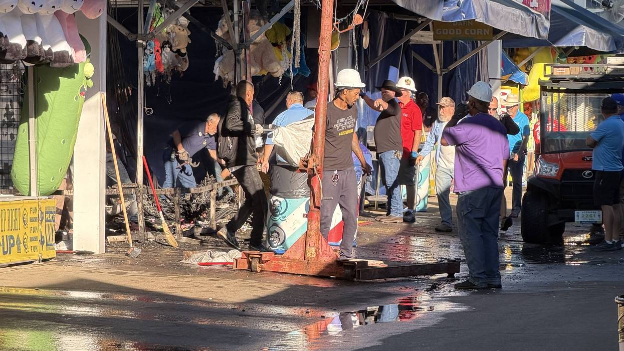 Damage from electric short fire at State Fair