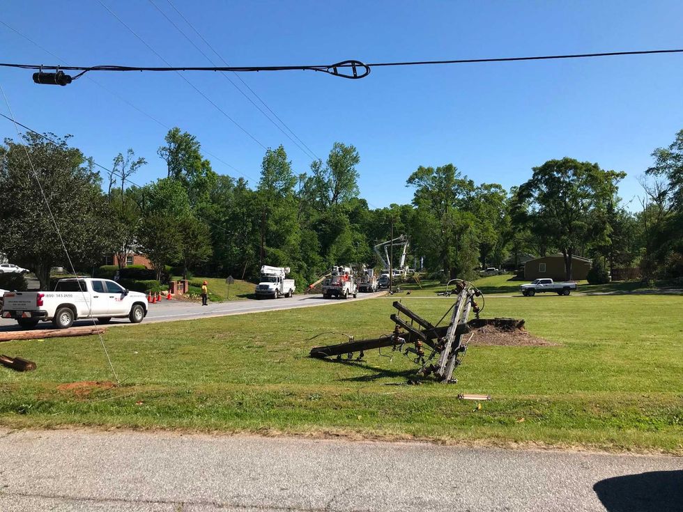 Damage near Edwards Road